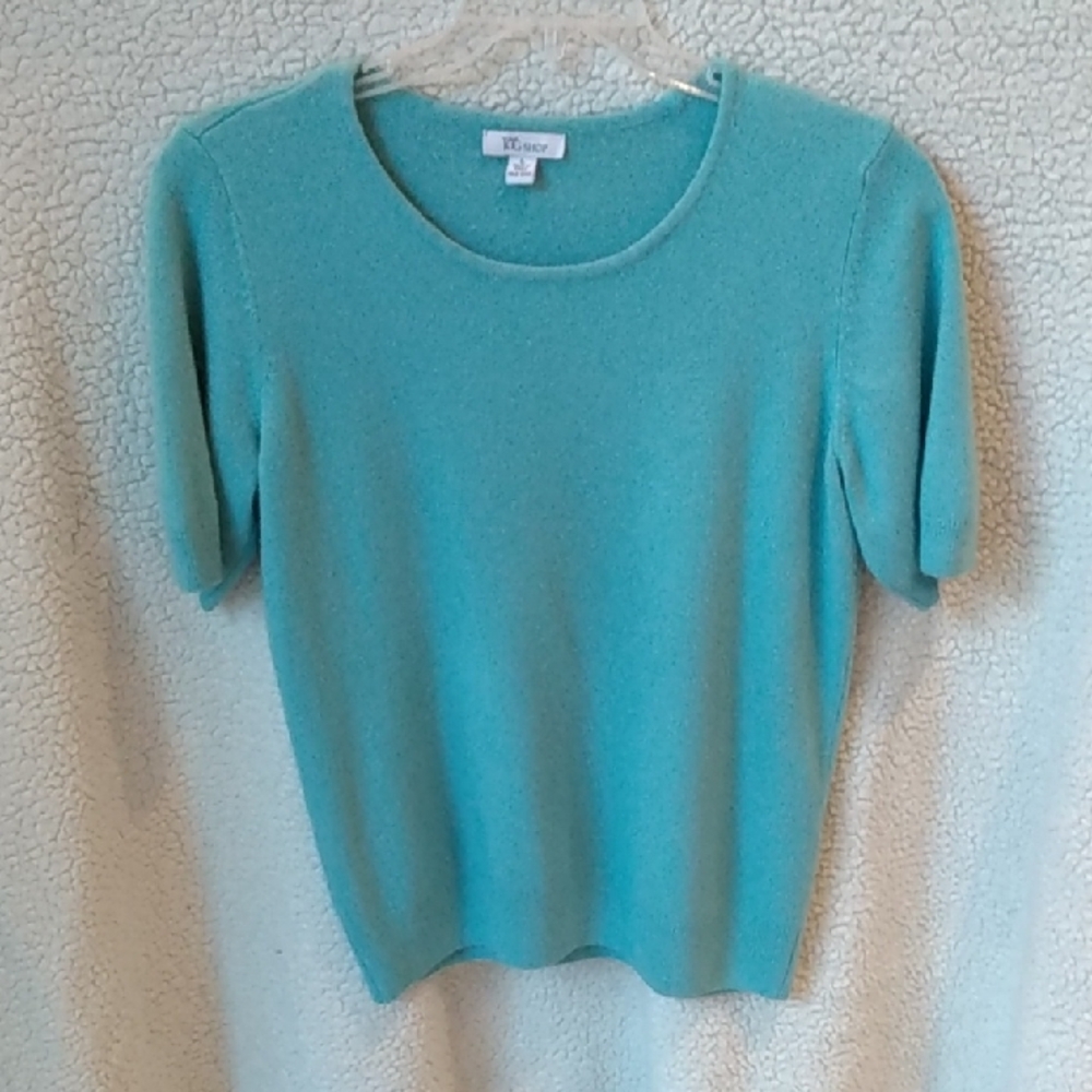 Tog Shop Women's Aqua Crew Neck Sweater